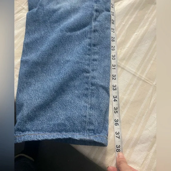 Agolde women’s 90’s high rise straight 90’s style jeans in a medium wash size 27 - Picture 9 of 9